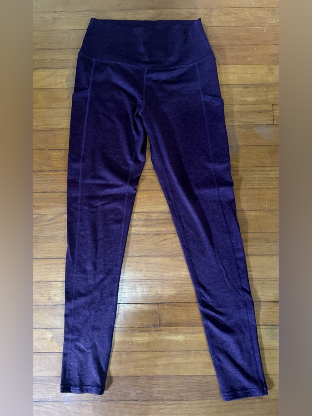 aerie Eggplant High-Rise Leggings with side pockets